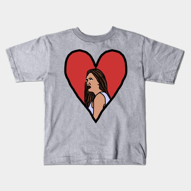 Valentine for the Girlfriend of the Distracted Boyfriend Kids T-Shirt by ellenhenryart
